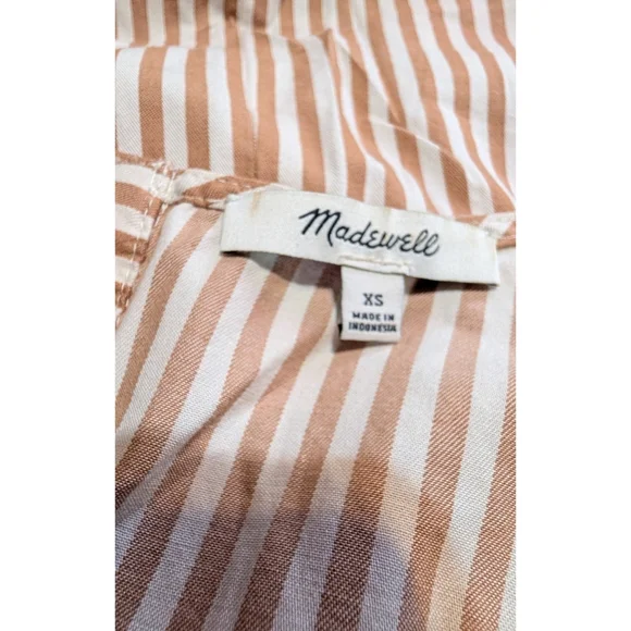 Madewell Button Back Easy Striped Dress - Picture 11 of 13